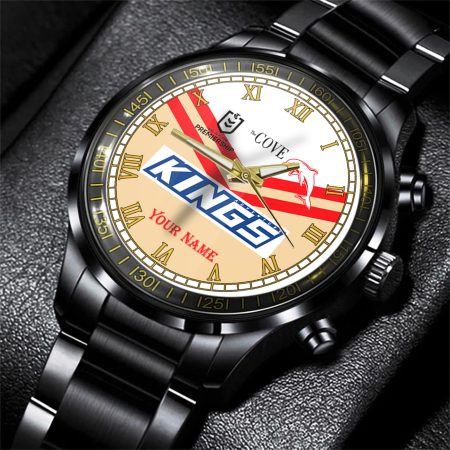 Dolphins NRL Personalized Style 3D Men Hand Watch Gift For Fans