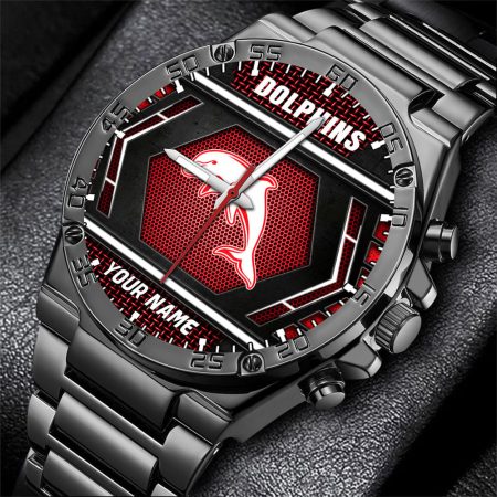 Dolphins NRL Personalized Watch Men Gift For Fans