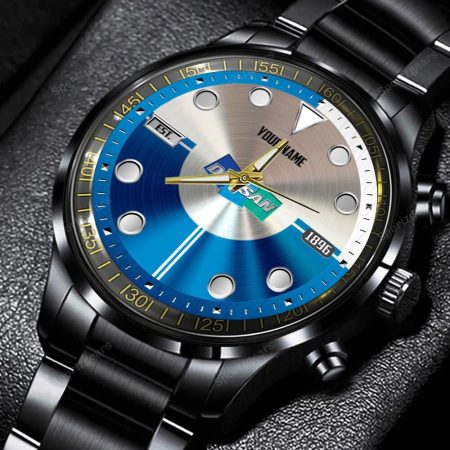 Doosan Tractor Personalized Black Hand Watch Gift For Fans