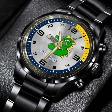 Draci Šumperk ELH Personalized Black Stainless Steel Hand Watch For Fan