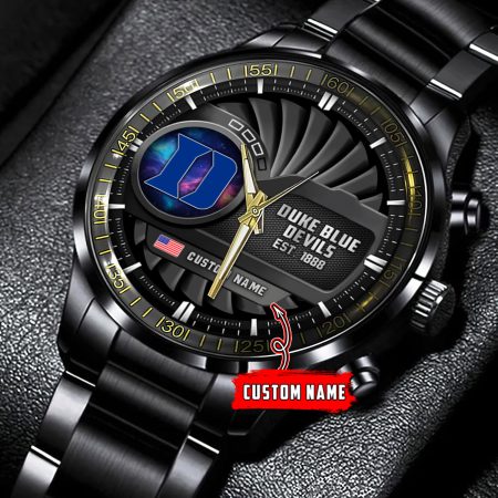 Duke Blue Devils NCAA Personalized Black Hand Watch Gift For Fans