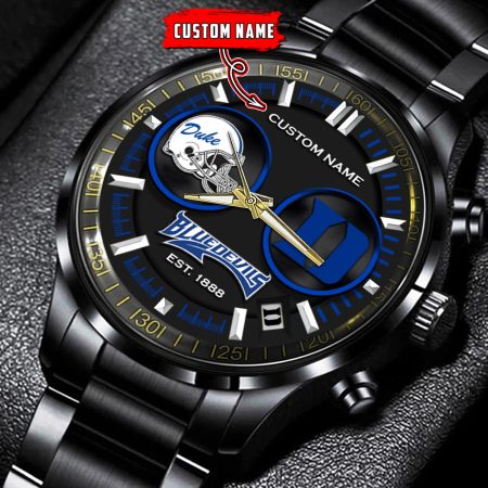 Duke Blue Devils NCAA Personalized Black Hand Watch Gift For Fans