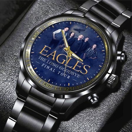 Eagles Band Music Black Stainless Steel Watch Gift For Fan