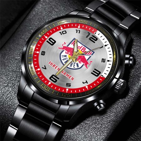 EHC Red Bull Munchen DEL Personalized Stainless Steel Hand Watch For Fan
