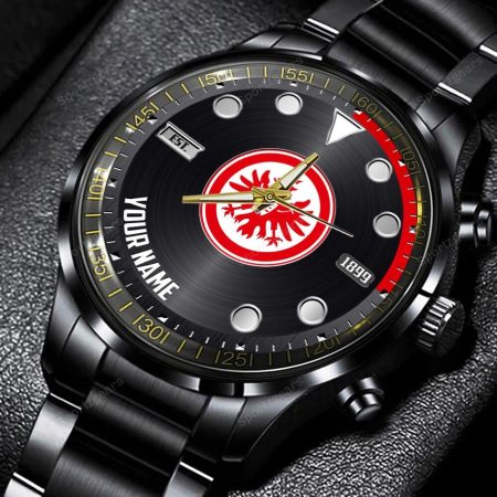 Eintracht Frankfurt Bundesliga Personalized New Black Hand Watch Gift For Fans