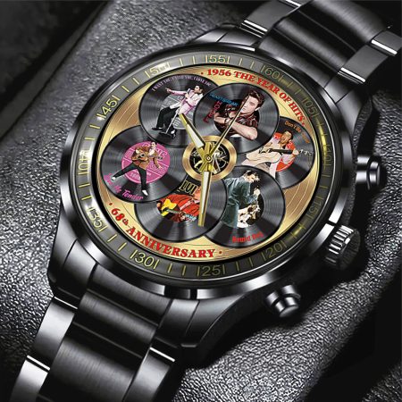 Elvis Presley Music Black Stainless Steel Watch Gift For Fan