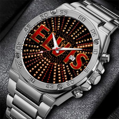 Elvis Presley Music Gentleman Stainless Steel Watch Gift For Fan