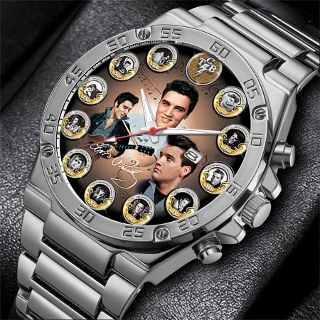 Elvis Presley Music Gentleman Stainless Steel Watch Gift For Fan