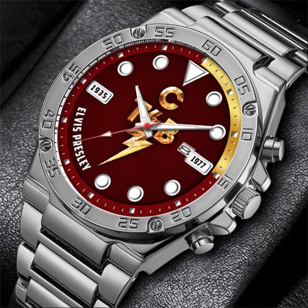 Elvis Presley Music Gentleman Stainless Steel Watch Gift For Fan