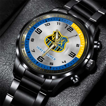 FC Saarbrucken Bundesliga Personalized Black Stainless Steel Hand Watch For Fan
