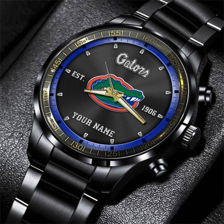 Florida Gators NCAA Personalized Black Style Hand Watch Gifts For Fan
