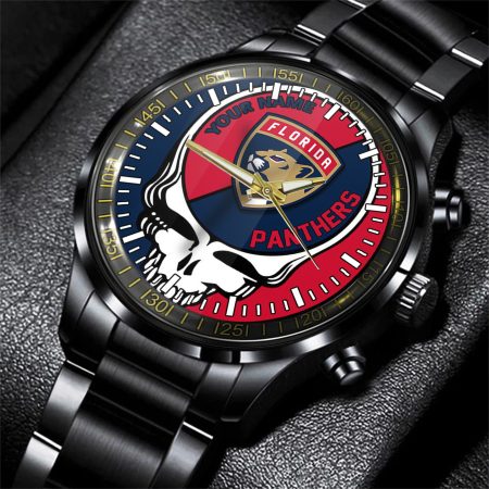 Florida Panthers NHL Skull Personalized Hand Watch Gift For Fans