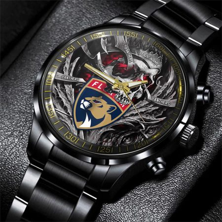 Florida Panthers NHL Skull Personalized Hand Watch Gift For Fans