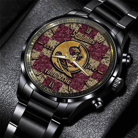 Florida State Seminoles NCAA Personalized Black New Hand Watch Gifts For Fans