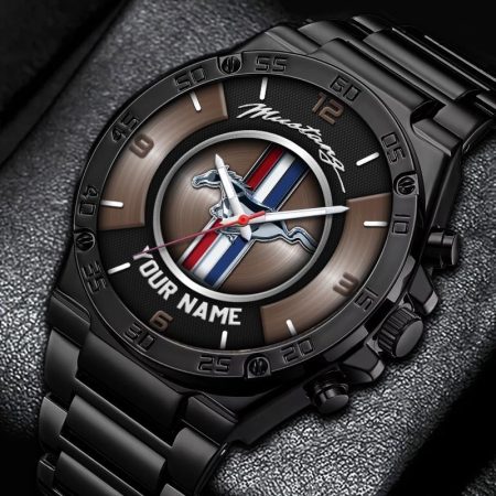 Ford-Mustang Car Personalized New Stainless Steel Hand Watch For Fans