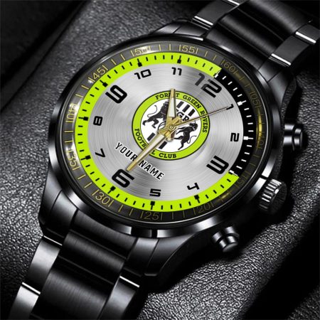 Forest Green Rovers EFL Personalized Black Stainless Steel Hand Watch For Fan