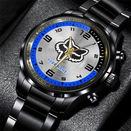 Fox Racing Car Personalized Black Stainless Steel Hand Watch For Fan