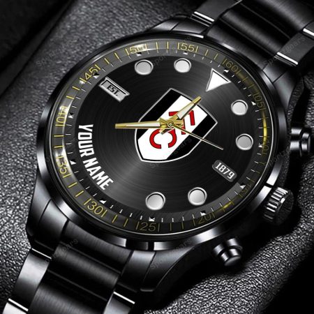 Fulham EPL Personalized New Black Hand Watch Gift For Fans
