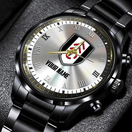 Fulham EPL Personalized New Black Hand Watch Gift For Fans