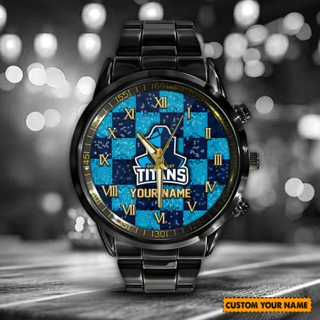 Gold Coast Titans NRL Customized Hand Watch For Fan