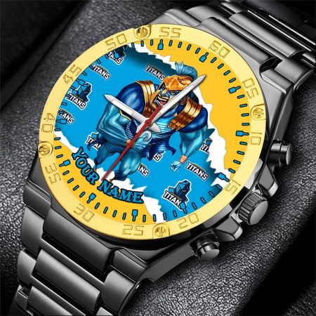 Gold Coast Titans NRL Fashion Personalized Watch Men Gift For Fans