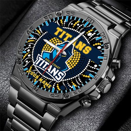 Gold Coast Titans NRL Mode Personalized Watch Men Gift For Fans