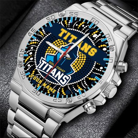 Gold Coast Titans NRL Mode Personalized Watch Men Gift For Fans