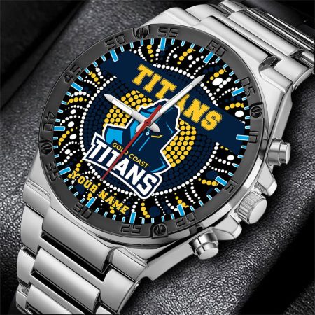 Gold Coast Titans NRL Mode Personalized Watch Men Gift For Fans