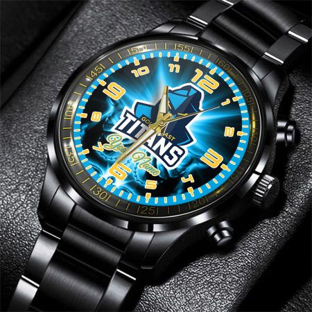 Gold Coast Titans NRL Personalized Men Hand Watch Gift For Fans