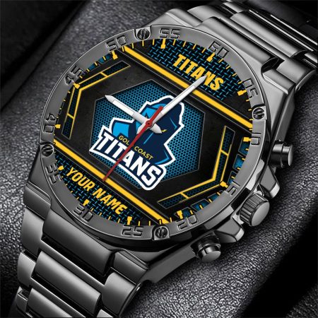 Gold Coast Titans NRL Personalized Watch Men Gift For Fans