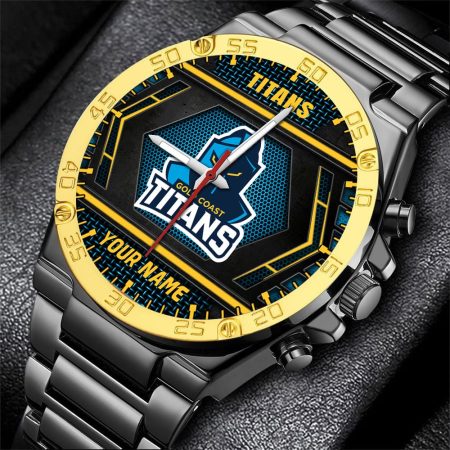 Gold Coast Titans NRL Personalized Watch Men Gift For Fans