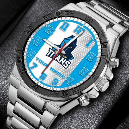 Gold Coast Titans NRL Personalized Watch Of Wrist Of Men Gift For Fans