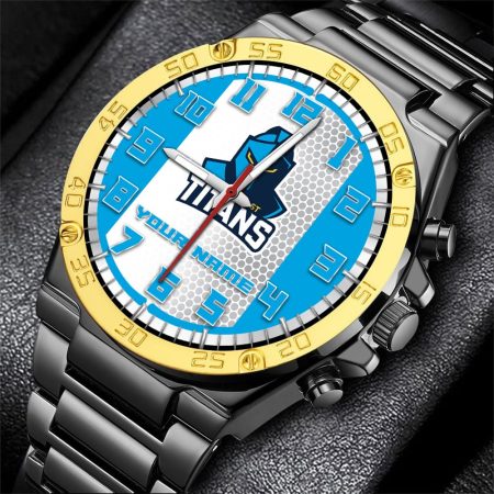 Gold Coast Titans NRL Personalized Watch Of Wrist Of Men Gift For Fans