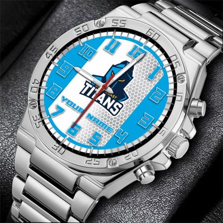 Gold Coast Titans NRL Personalized Watch Of Wrist Of Men Gift For Fans