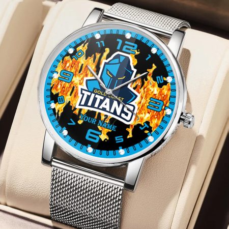 Gold Coast Titans NRL Woman Hand Watch Personalized Gift For Fans