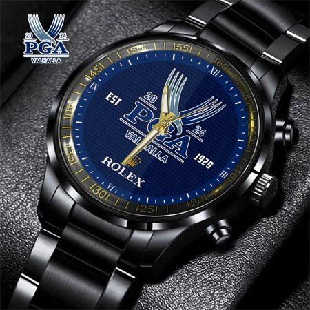Golf PGA Championship Black Stainless Steel Watch Gift For Fan