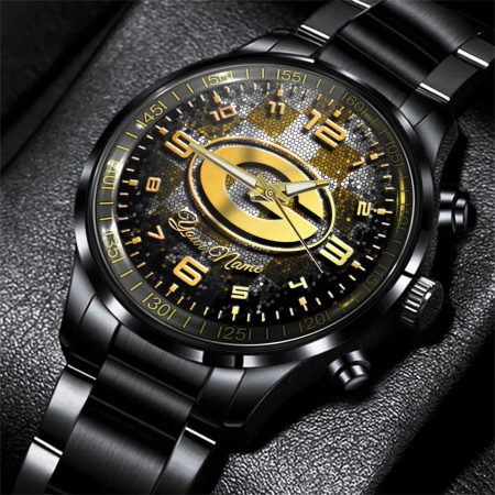 Green Bay Packers NFL Personalized 3D Men Hand Watch Gift For Fans For Father