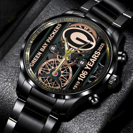 Green Bay Packers NFL Stainless Steel Watch Gift For Fan