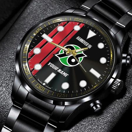 Hannover 96 Bundesliga Personalized New Black Hand Watch Gift For Fans