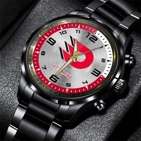 HC Dynamo Pardubice ELH Personalized Black Stainless Steel Hand Watch For Fan