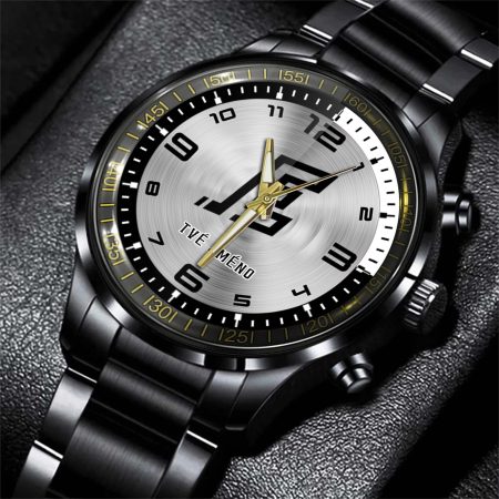 HC Energie Karlovy Vary ELH Personalized Black Stainless Steel Hand Watch For Fan