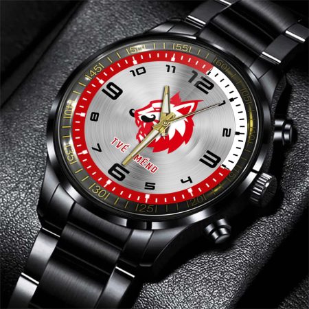 HC Frýdek-Místek ELH Personalized Black Stainless Steel Hand Watch For Fan