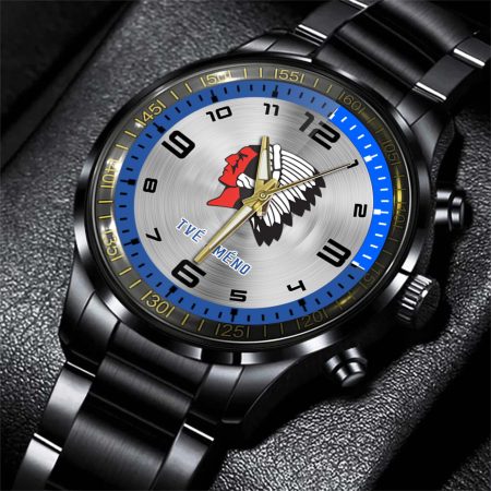 HC Škoda Plzen ELH Personalized Black Stainless Steel Hand Watch For Fan