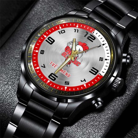 HC Olomouc ELH Personalized Black Stainless Steel Hand Watch For Fan