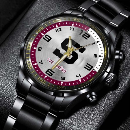 HC Sparta Praha ELH Personalized Black Stainless Steel Hand Watch For Fan