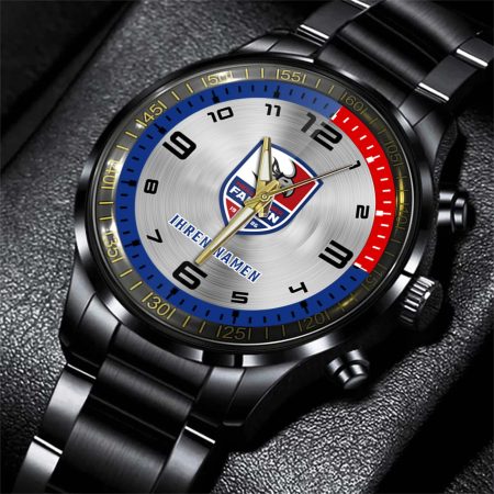 Heilbronner Falken DEL Personalized Stainless Steel Hand Watch For Fan