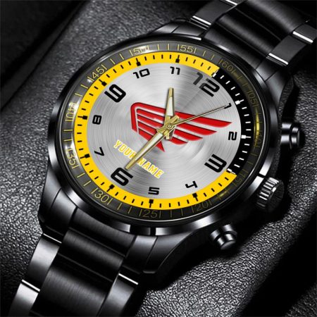 Honda Motorcycle Car Personalized Black Stainless Steel Hand Watch For Fan