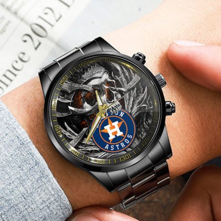 Houston Astros MLB Personalized Fashion 3D Men Hand Watch Gift For Fans For Father