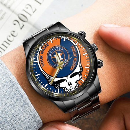 Houston Astros MLB Personalized Fashion 3D Men Hand Watch Gift For Fans For Father