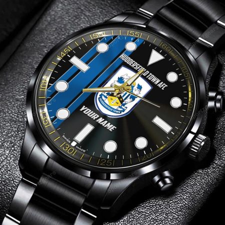 Huddersfield Town AFC Personalized New Black Hand Watch Gift For Fans